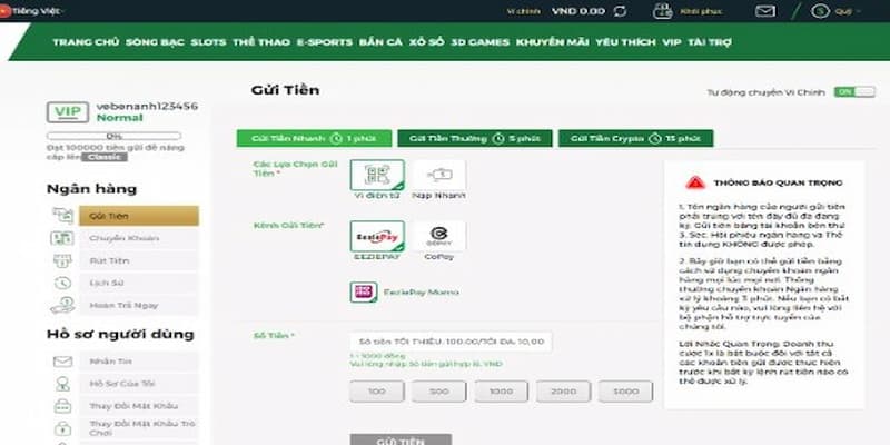 Hướng dẫn quy trình nạp tiền Max88 hiệu quả