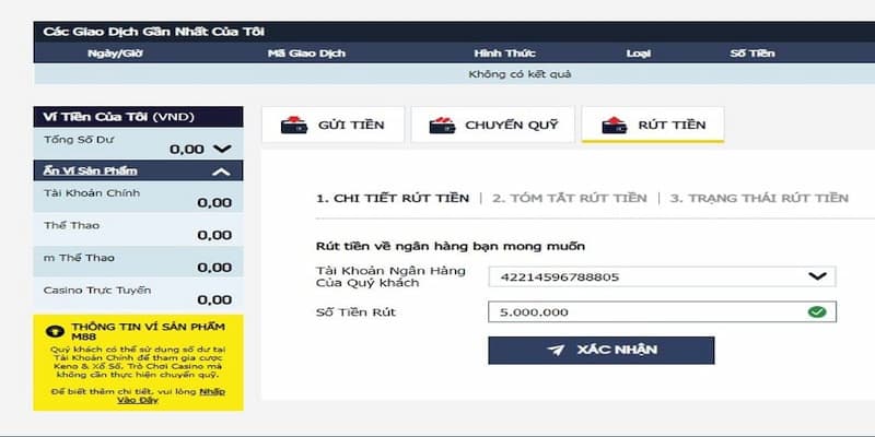 Điều kiện để thực hiện rút tiền Max88